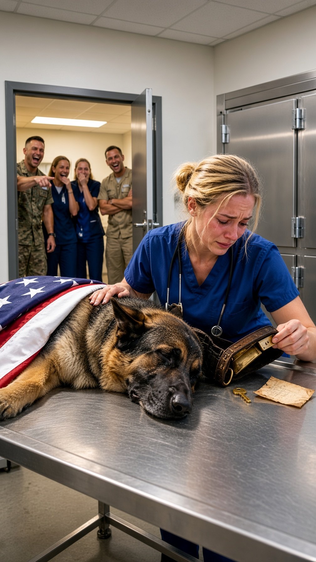 They left the Nurse alone with the dead service k9 to humiliate her. what she found changed her life