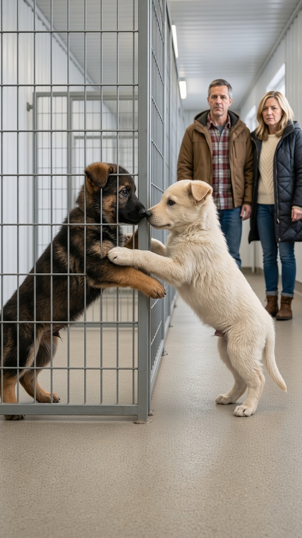 Everyone Wanted the White Puppy—But He Wouldn’t Leave Without Her